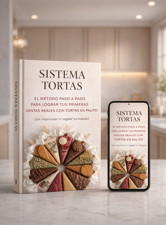 Accede al Sistema TORTAS: El método paso a paso para lograr tus primeras ventas reales con tortas en palito (sin improvisar ni regalar tu trabajo)